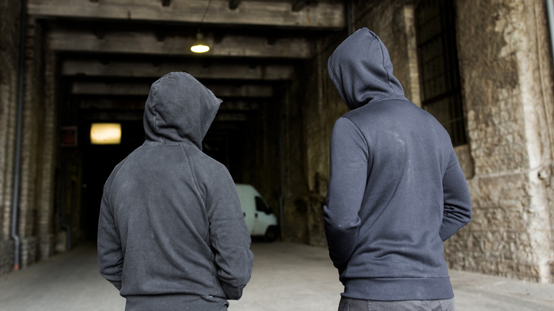 Two men hoodies