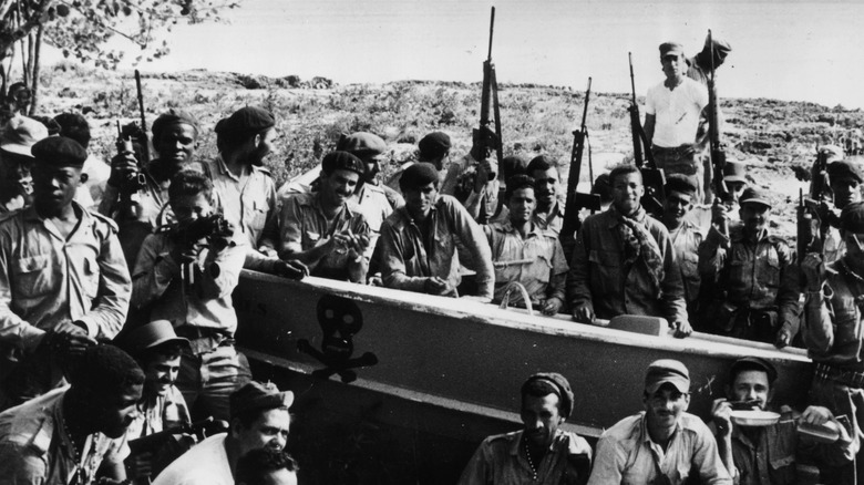 Cuban revolutionaries during Bay of Pigs