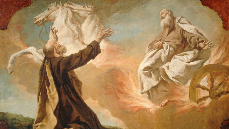 Elijah Taken Up in a Chariot of Fire