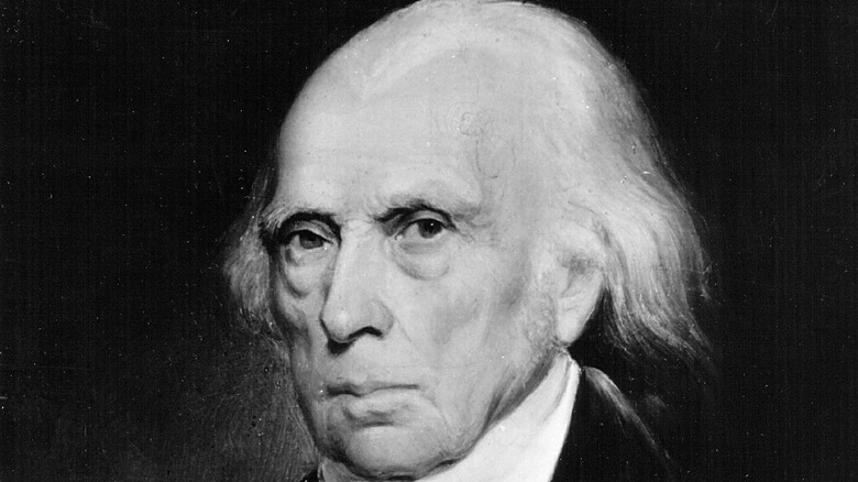 James Madison portrait black and white