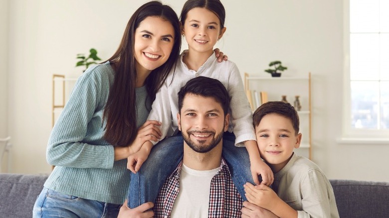 family smiling