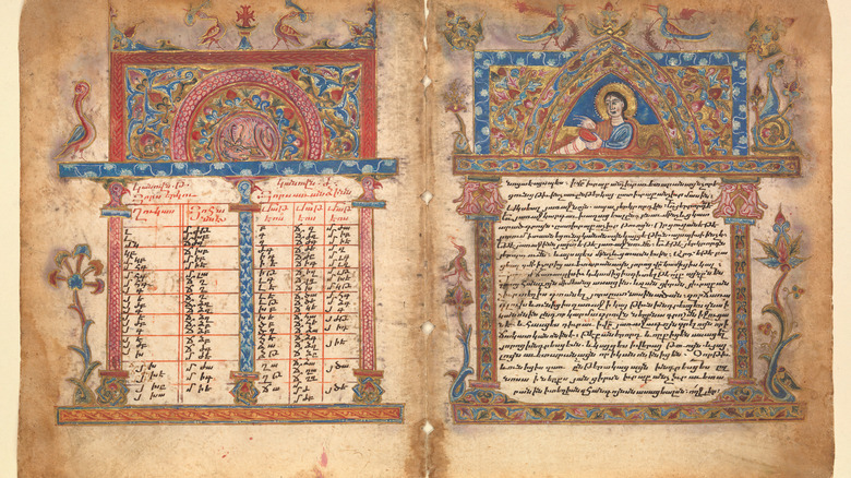 illuminated manuscript Eusebius of Caesarea