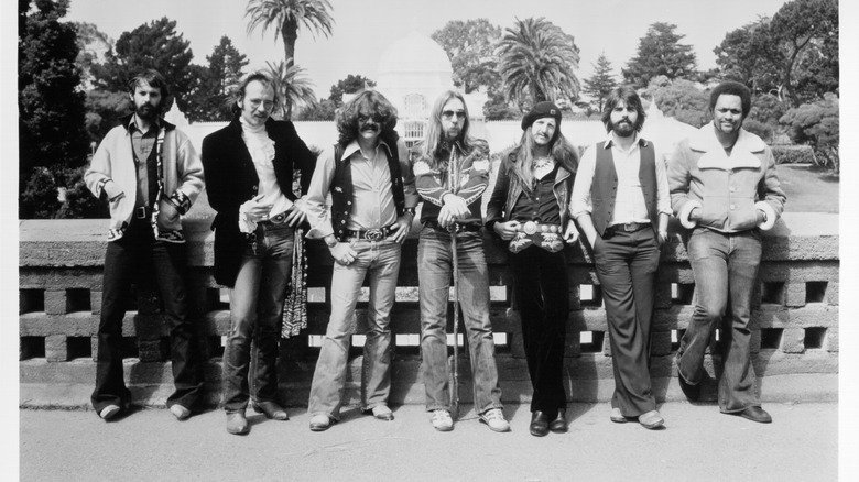 The Doobie Brothers posing for a photo