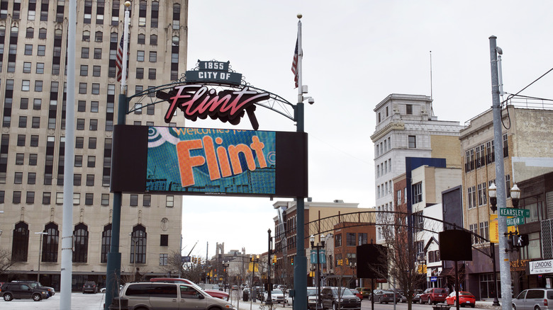 Flint, Michigan downtown