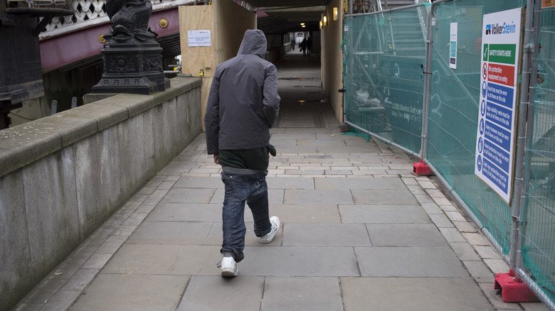 Young guy with sagging jeans