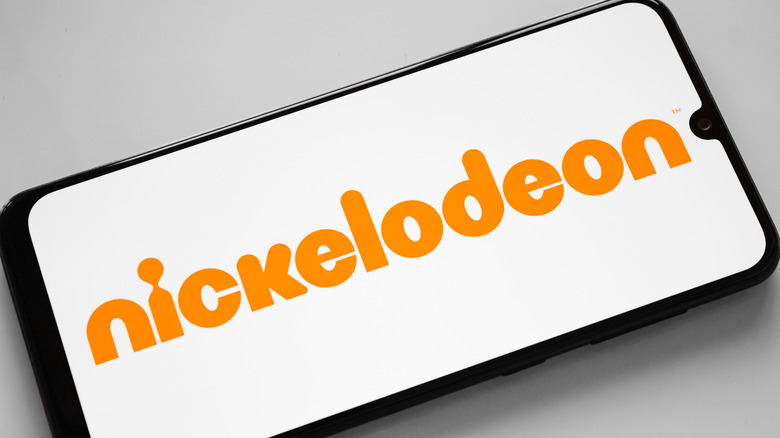 Nickelodeon logo on phone screen
