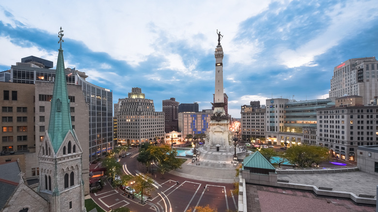 Downtown Indianapolis potrait shot