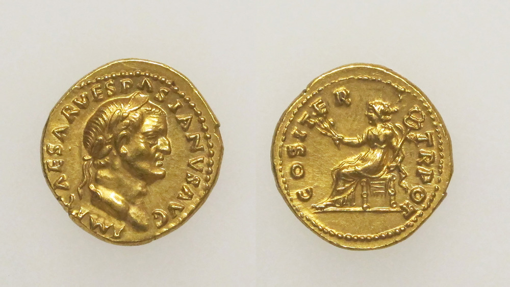 Coin's image of Emperor Vespasian