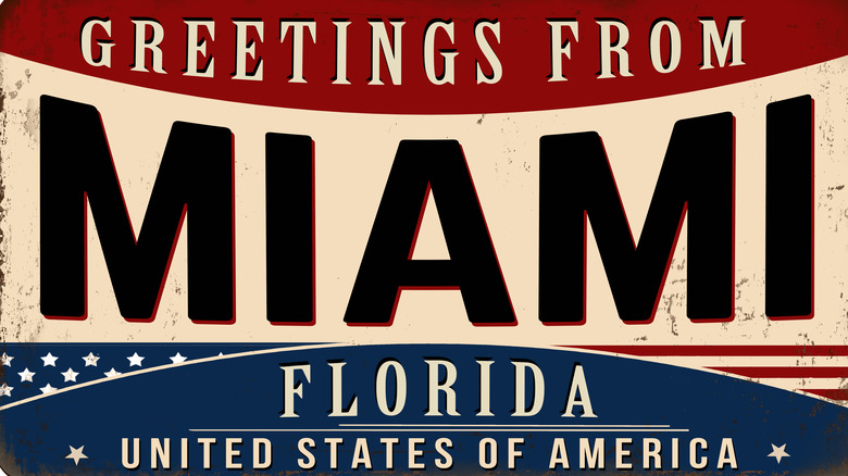 old sign of Miami, Florida 