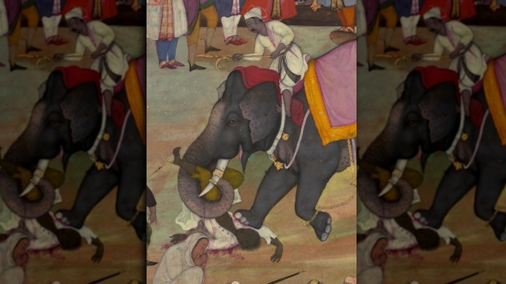 painting of a Mogul elephant