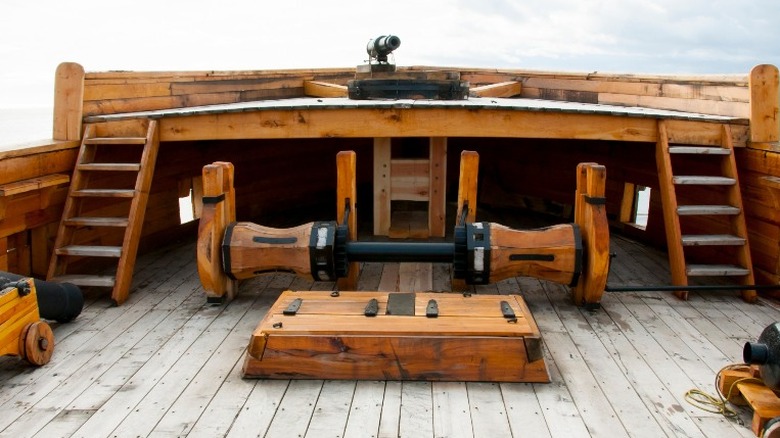 Deck of old ship