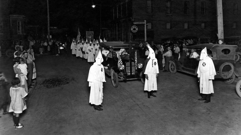 Inidiana KKK parade in the 1920s