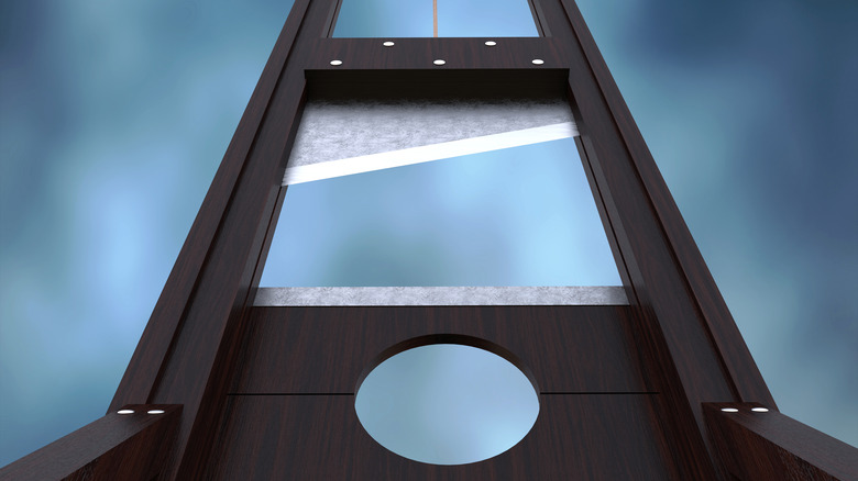 A picture of a guillotine