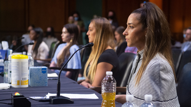 Gymnasts testifying in Congress