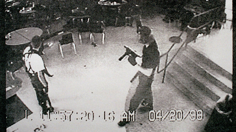 Surveillance tape of Columbine shooting 