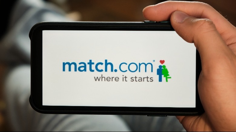 match.com on a smartphone