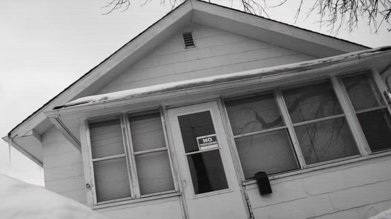 Front porch of the Demon House in Gary Indiana