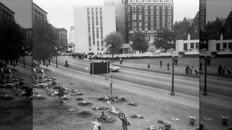 Flowers at Dealey Plaza