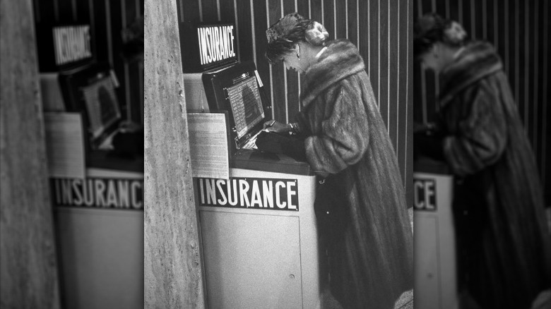 insurance vending machine at airport