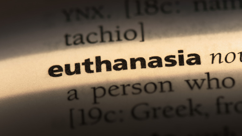 euthanasia definition on dictionary