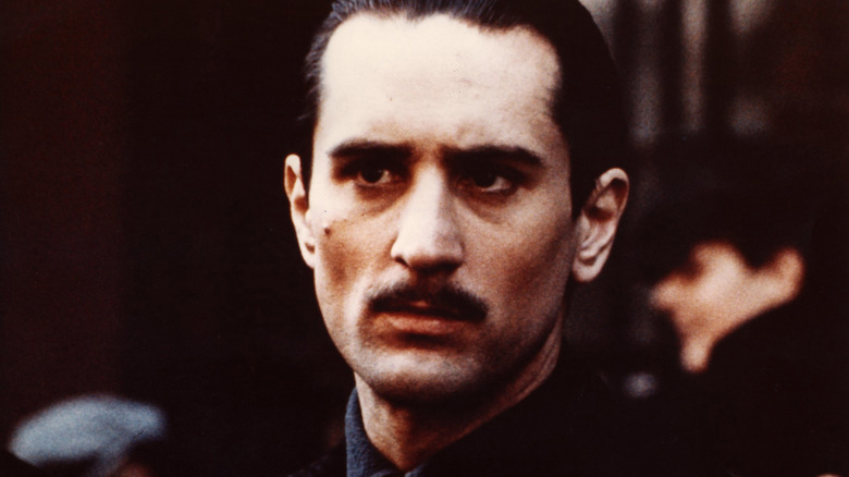 Robert De Niro still moustache from The Godfather II