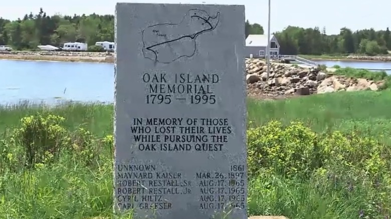 Memorial on Oak Island