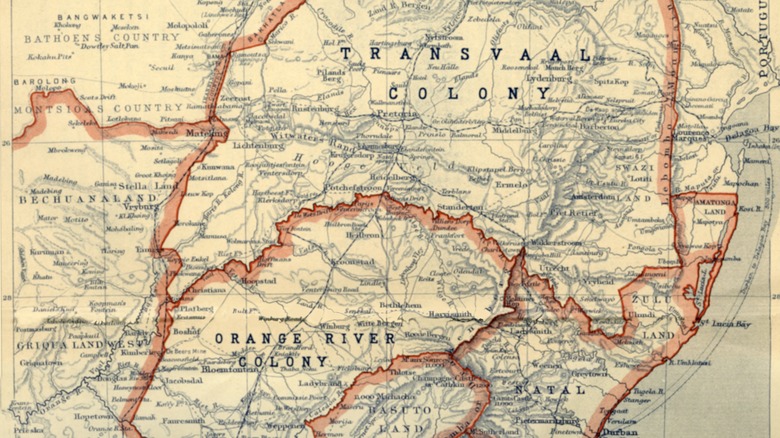 Map of Transvaal and Orange River Colony