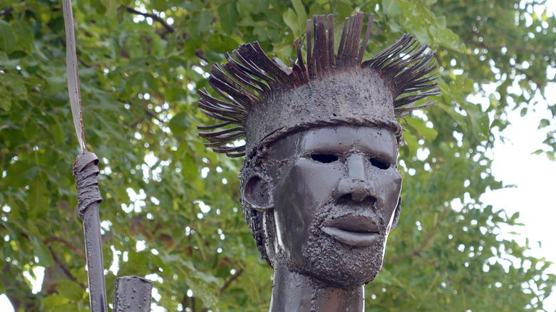 Ndebele warrior statue