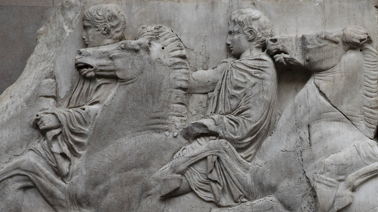 elgin marbles frieze horse and rider