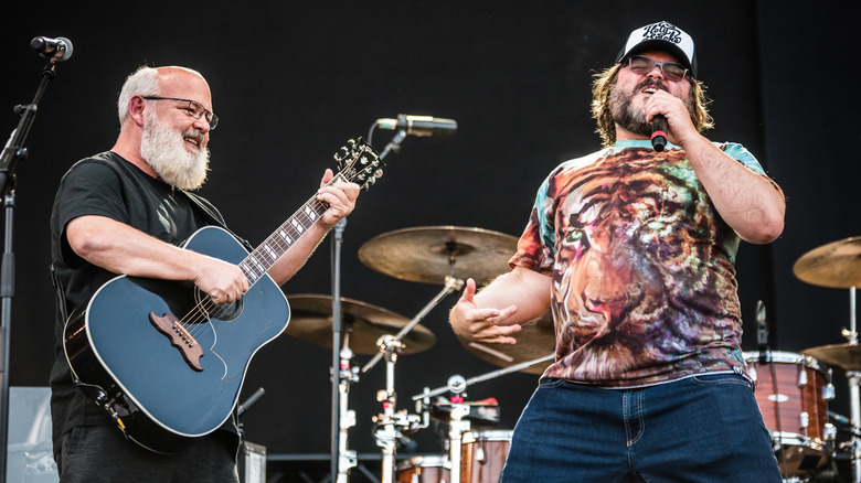 Tenacious D performing onstage