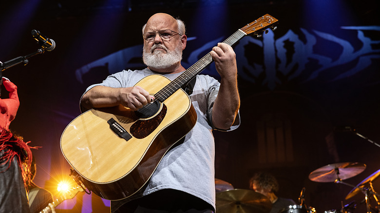 Kyle Gass playing guitar onstage