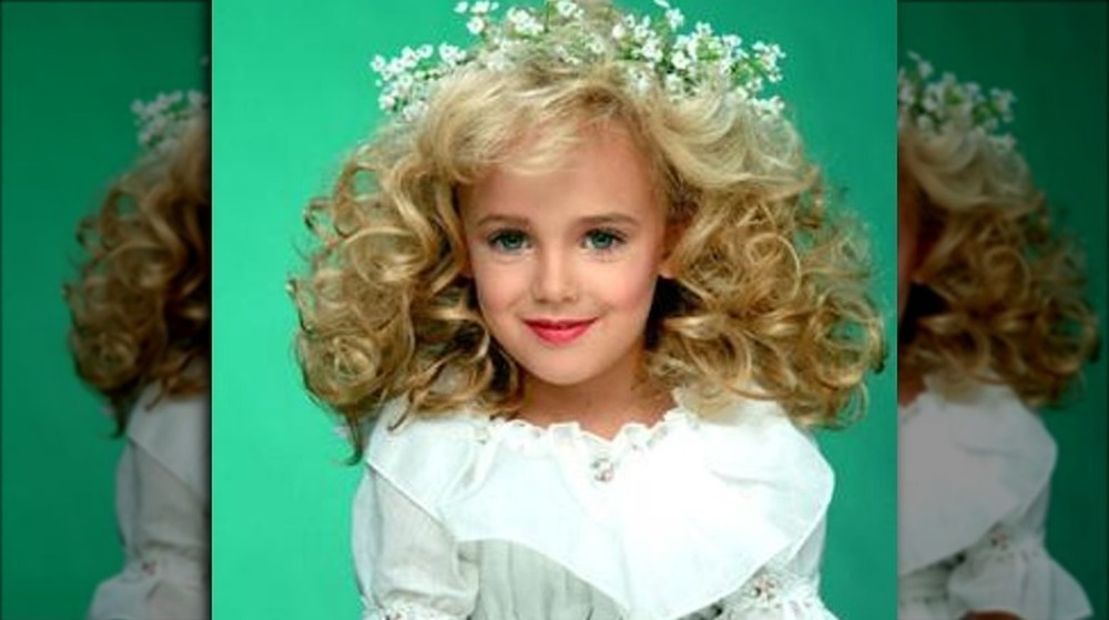 JonBenet Ramsey posing for a publicity photo