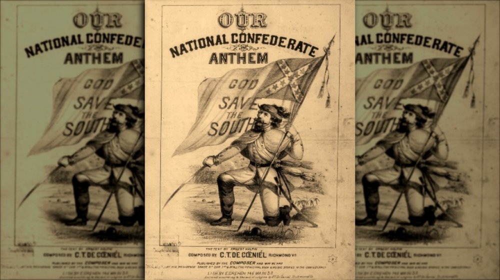 Sheet music promoting the US Confederacy from 1862