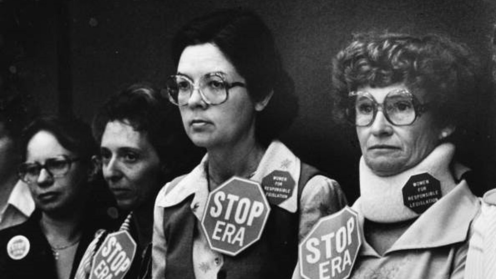 Anti-ERA women watching a committee meeting of the Florida Senate in 1979