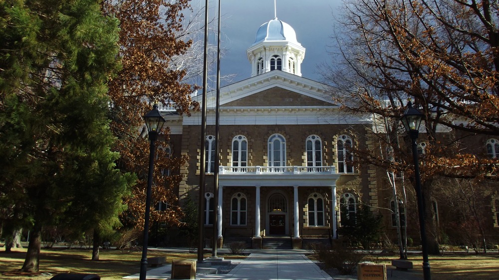 Cropped photo by amadscientist of the Nevada State Capitol building, https://creativecommons.org/licenses/by-sa/3.0/