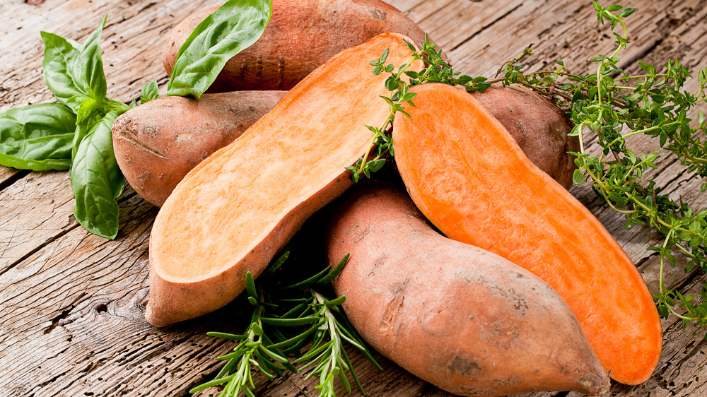 sweet potatoes raw