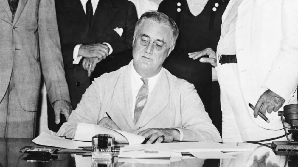 President Franklin Roosevelt in 1935