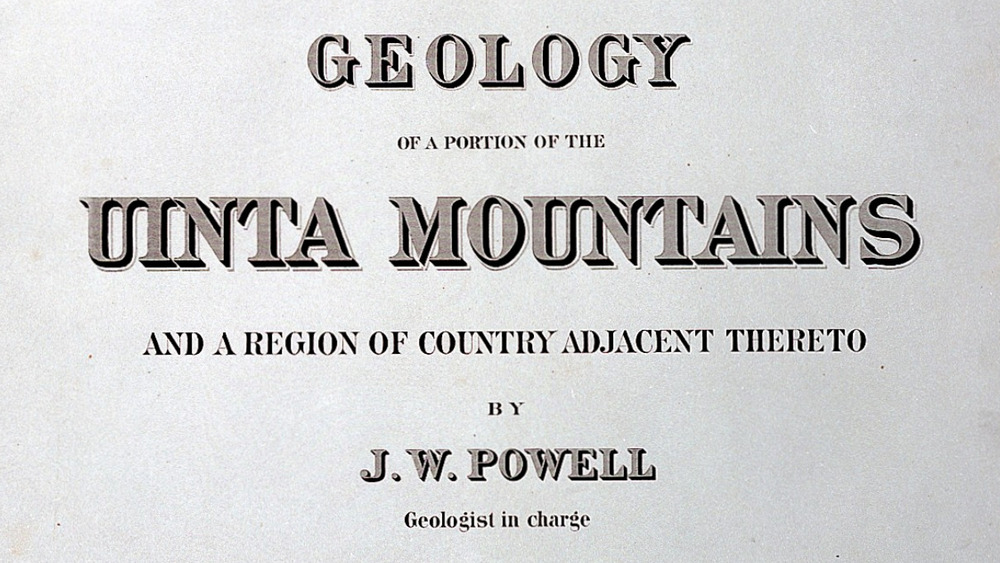 Cover page of the Atlas by J.W. Powell 