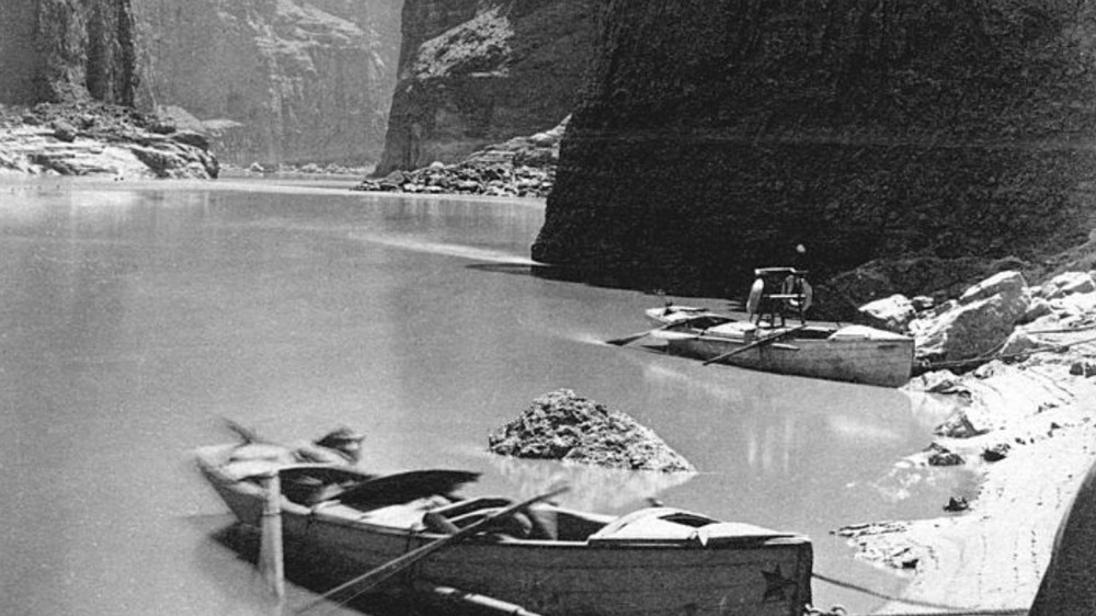 Boats in Marble Canyon, 1872