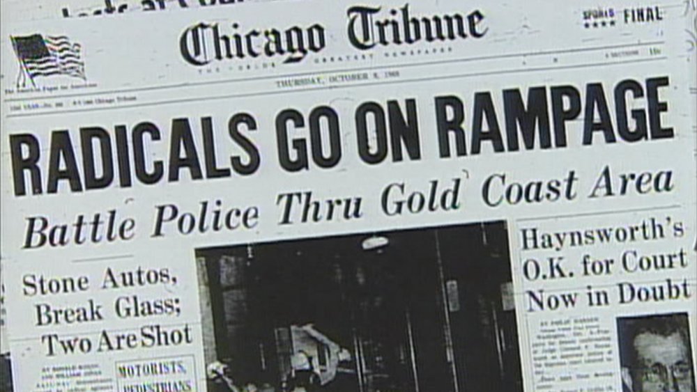 Headline from the Days of Rage