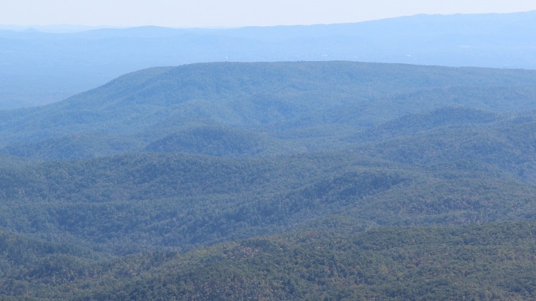 Brown Mountain viewed from Beacon Heights, North Carolina