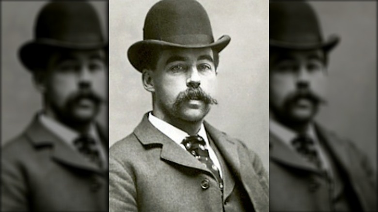 H. H. Holmes wearing hat