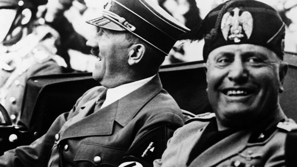 Benito Mussolini with Adolf Hitler