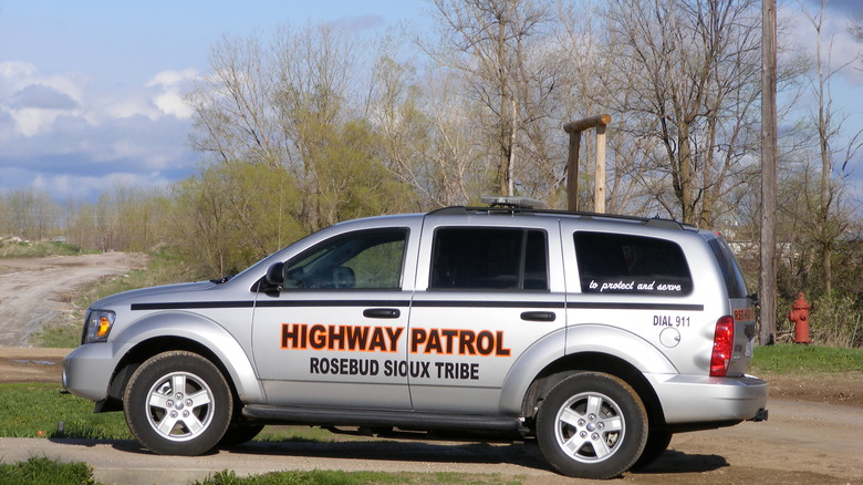 tribal police truck in South Dakota