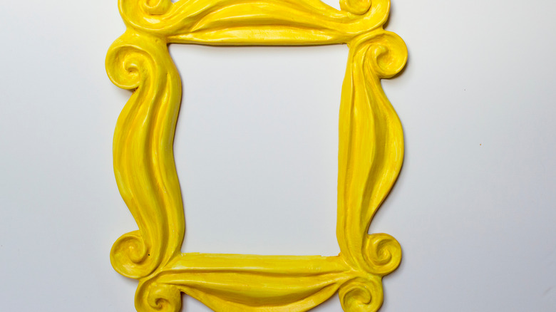 mirror yellow frame