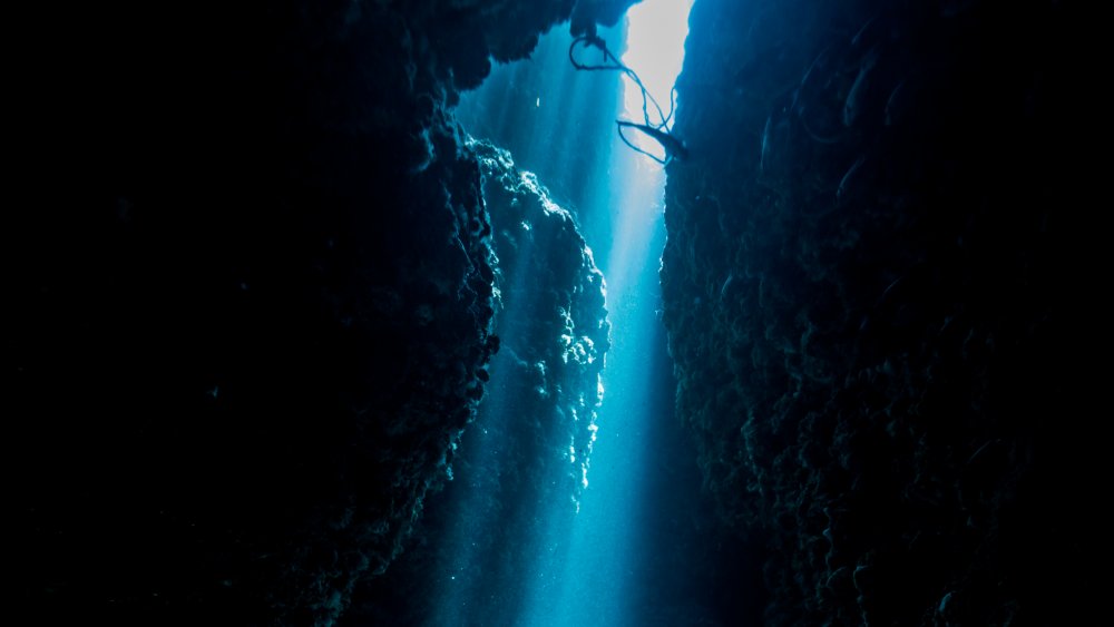 Underwater cave