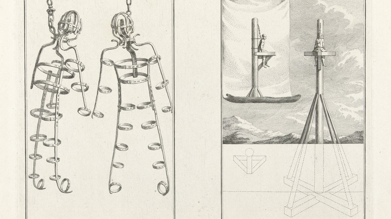 Gibbet illustration from 1764