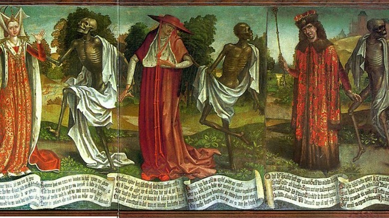 mural of the danse macabre