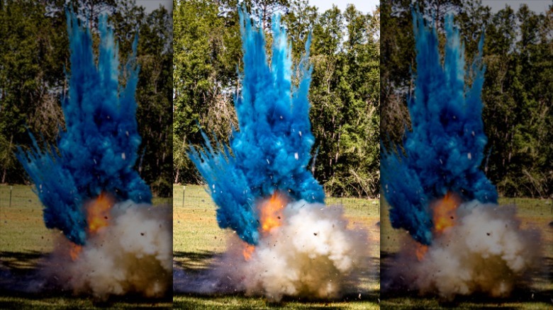 blue smoke from gender reveal