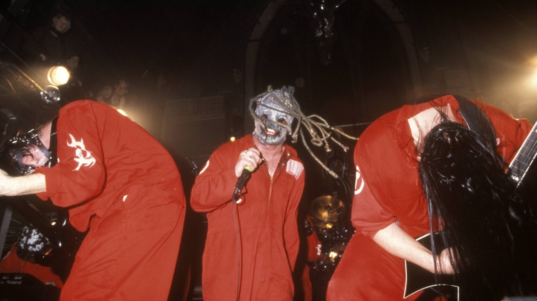 Slipknot performing on stage